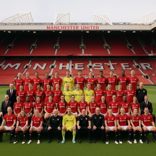 Foto Skuad Man United 2025/26 Pria & Wanita Resmi!
